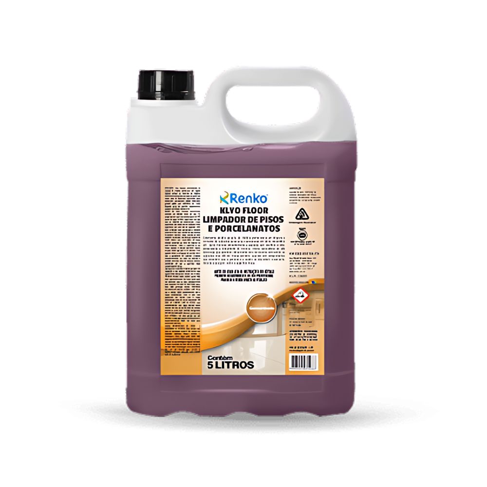 LIMP0203 - LIMPADOR DE PISOS, DETERGENTE CONCENTRADO ALCALINO COM ALTO PODER DE LIMPEZA 5L
